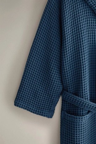 Халат из хлопкового вафельного трикотажа- Заказать в России