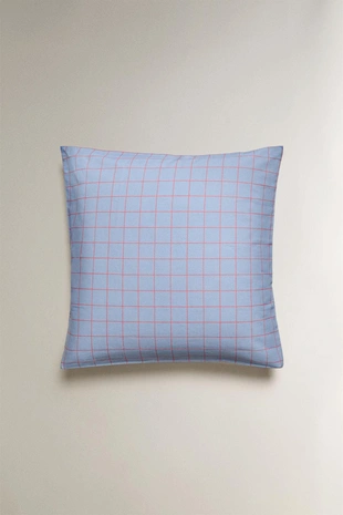 Детский чехол на подушку в клетку- Заказать в России