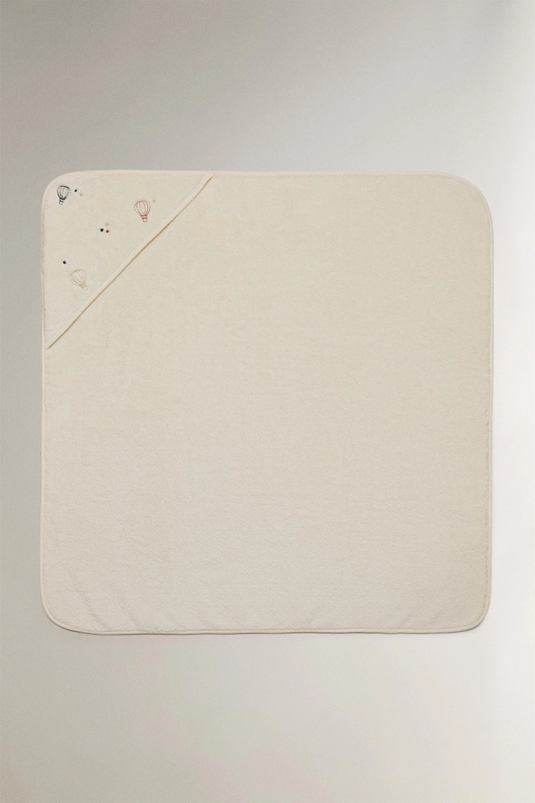 Детский полотенце с капюшоном и воздушным шаром