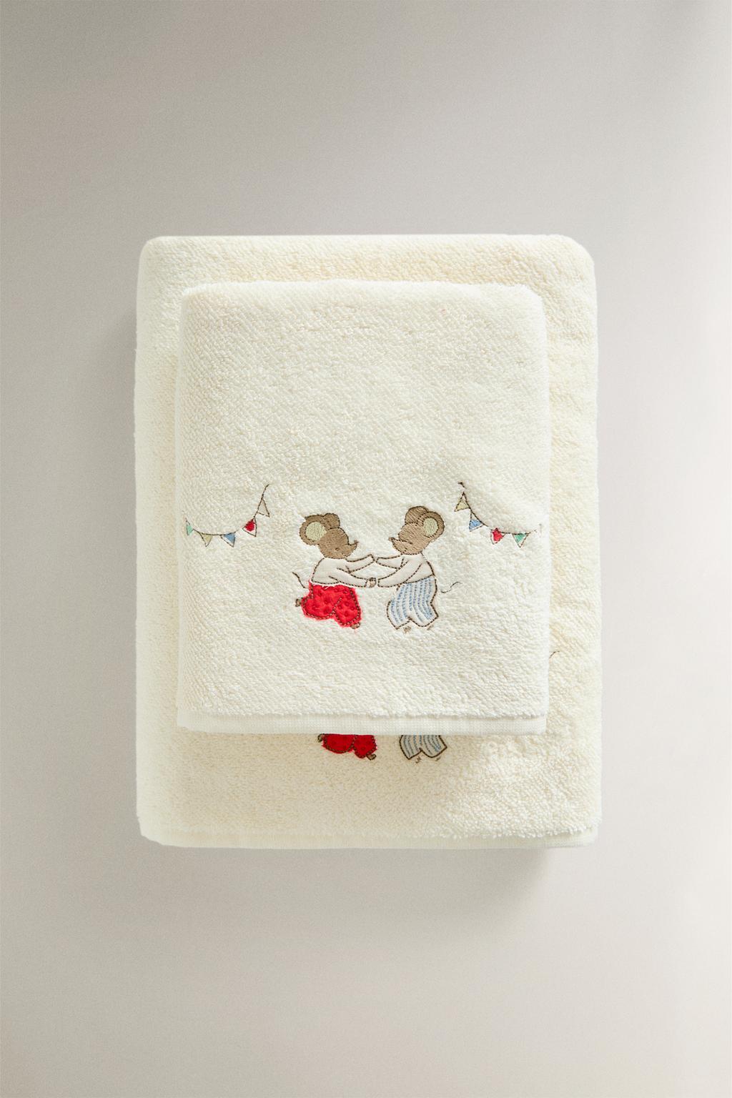 Детское полотенце с мышкой