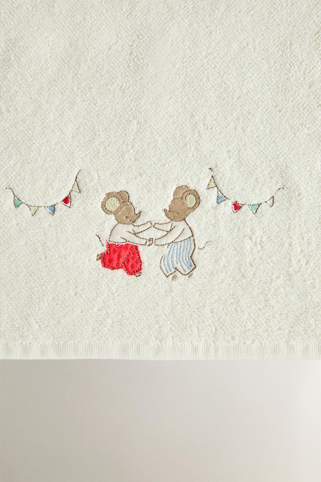 Детское полотенце с мышкой