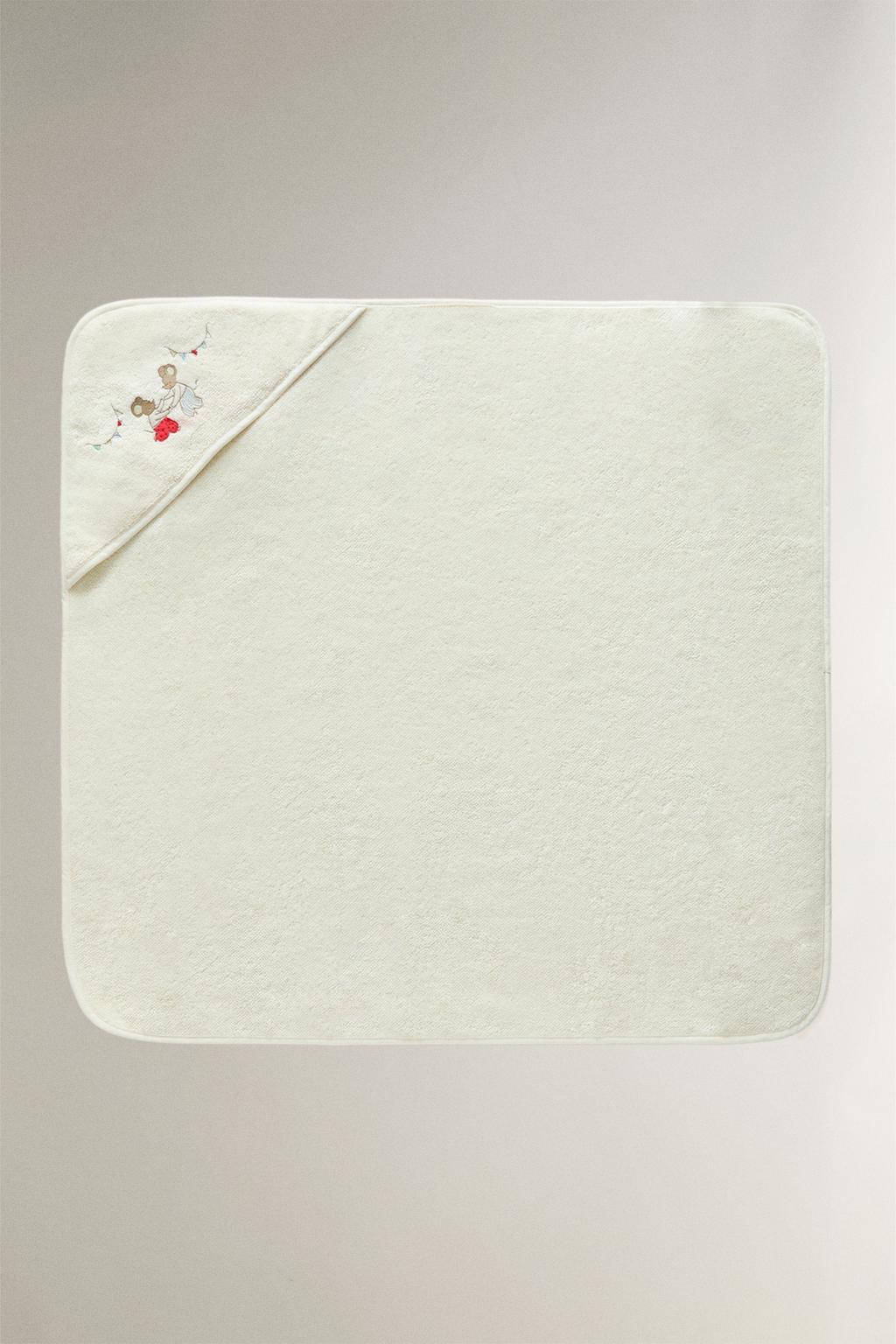 Детский полотенце с капюшоном мышка