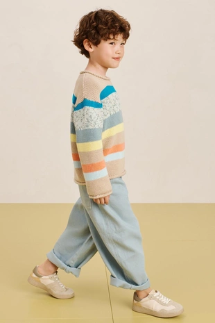 Джемпер с полосками 16- Заказать в России