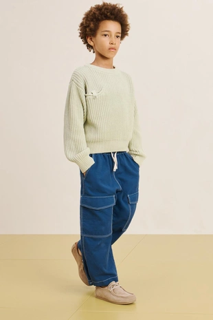 Свитер с круглым вырезом 16- Заказать в России