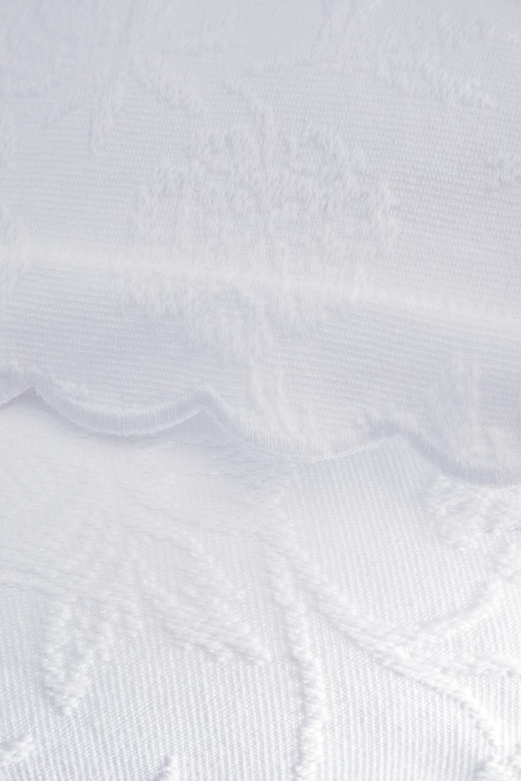 Хлопковый покрывало с жаккардовым узором