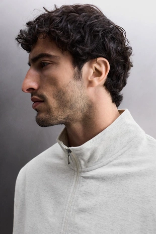 Толстовка свободного кроя на молнии- Заказать в России