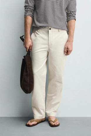 Брюки чинос Straight Fit- Заказать в России