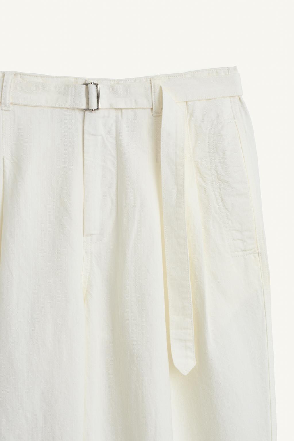 Широкие льняные брюки