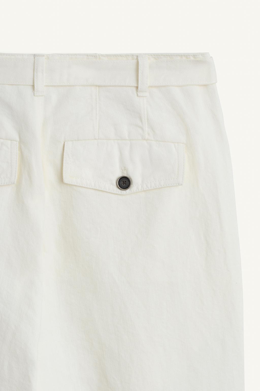 Широкие льняные брюки