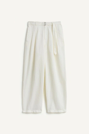 Широкие льняные брюки- Заказать в России