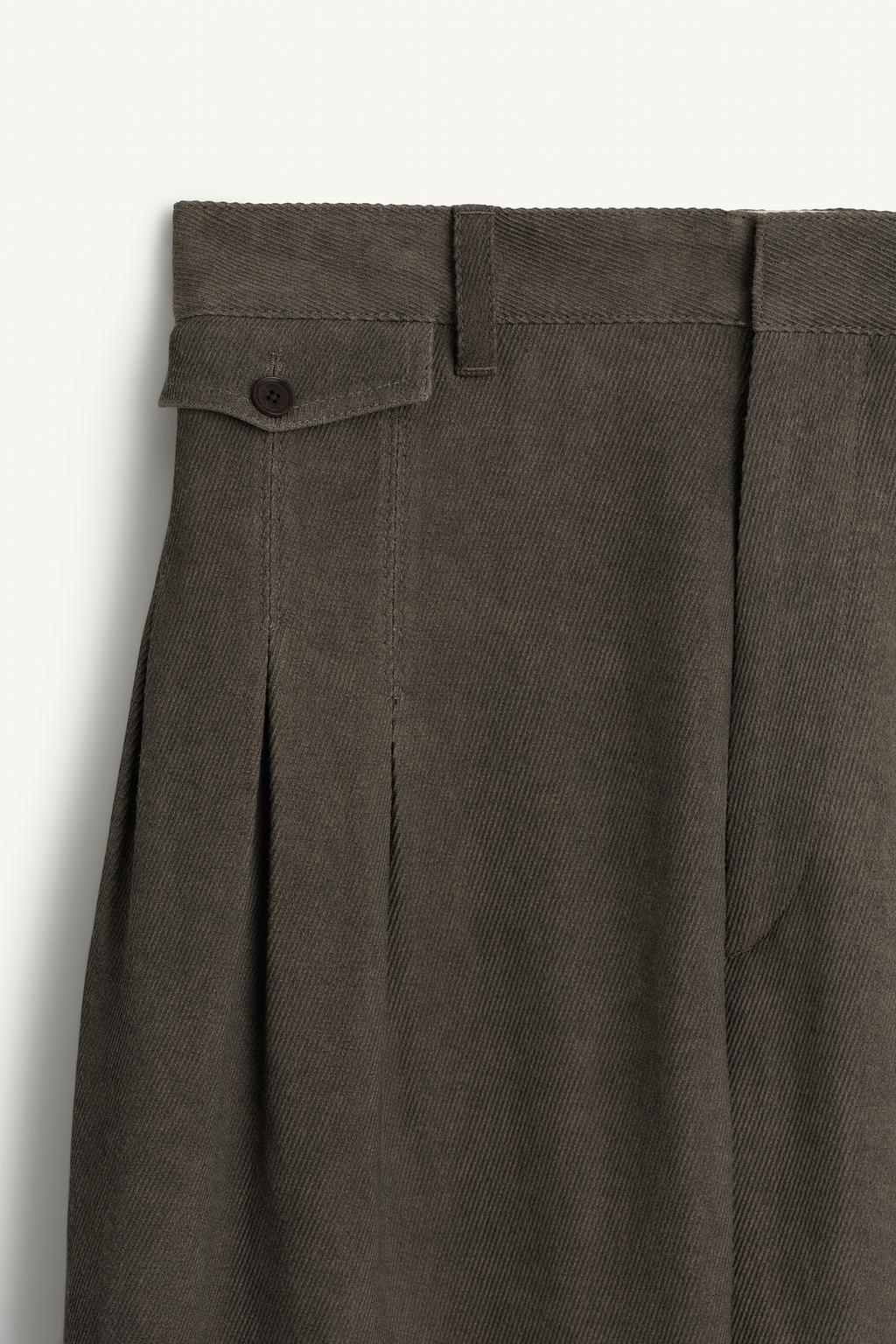 Широкие брюки с завышенной талией