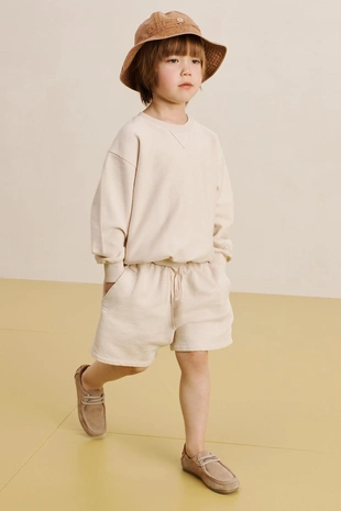 Пушистые бермуды с эластичным поясом- Заказать в России