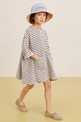 Полосатое платье 16- Заказать в России