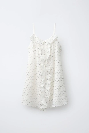 Платье с воланами и пайетками- Заказать в России