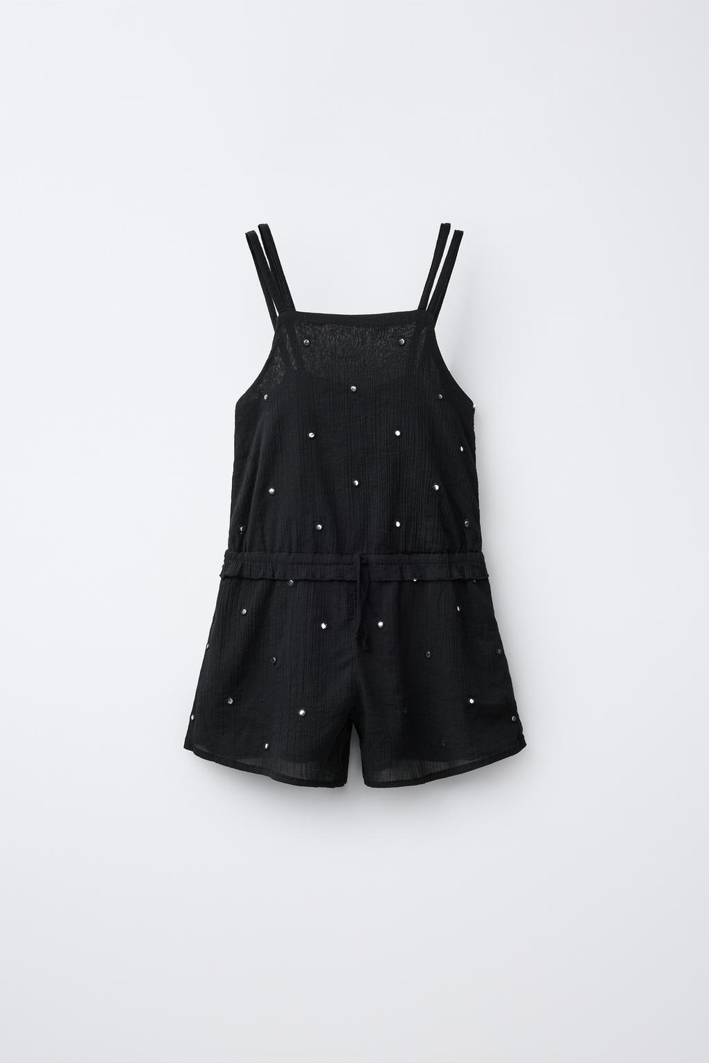 КОРОТКИЙ КОМБИНЕЗОН С ЗЕРКАЛЬНЫМ ДЕКОРОМ