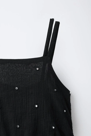 Короткий комбинезон с зеркальным декором- Заказать в России