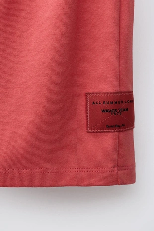 Однотонный комплект из футболки и бермудов- Заказать в России