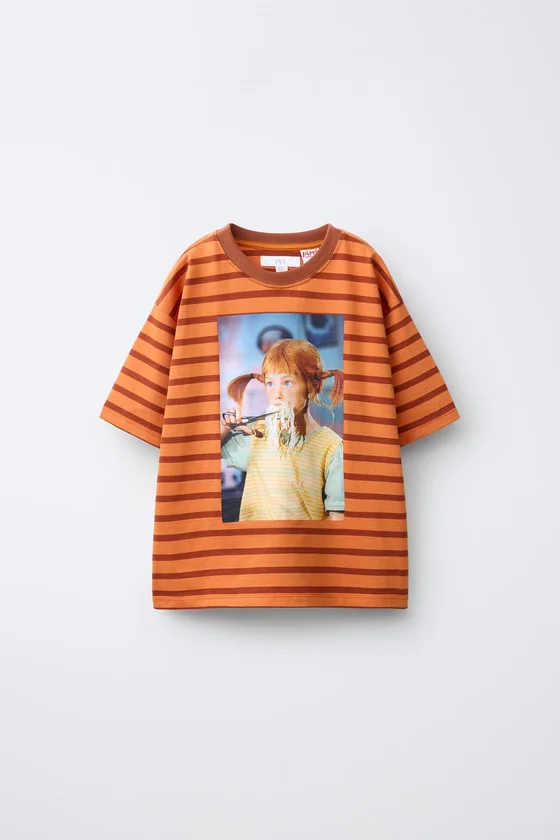 ФУТБОЛКА В ПОЛОСКУ «ПЕППИ ДЛИННЫЙЧУЛОК» © ASTRID LINDGREN COMPANY
