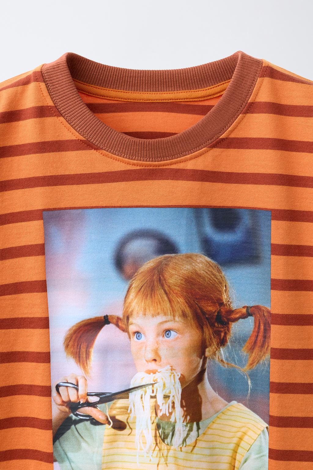 ФУТБОЛКА В ПОЛОСКУ «ПЕППИ ДЛИННЫЙЧУЛОК» © ASTRID LINDGREN COMPANY