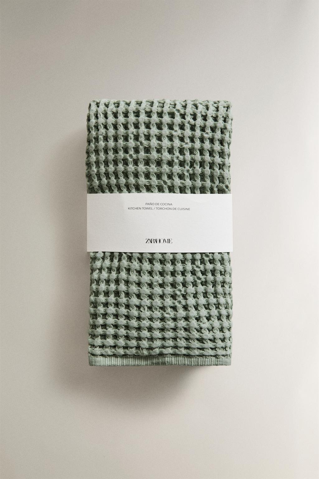 Полотенце для посуды с вафельным плетением