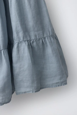 Юбка миди из 100% рами со вставками- Заказать в России