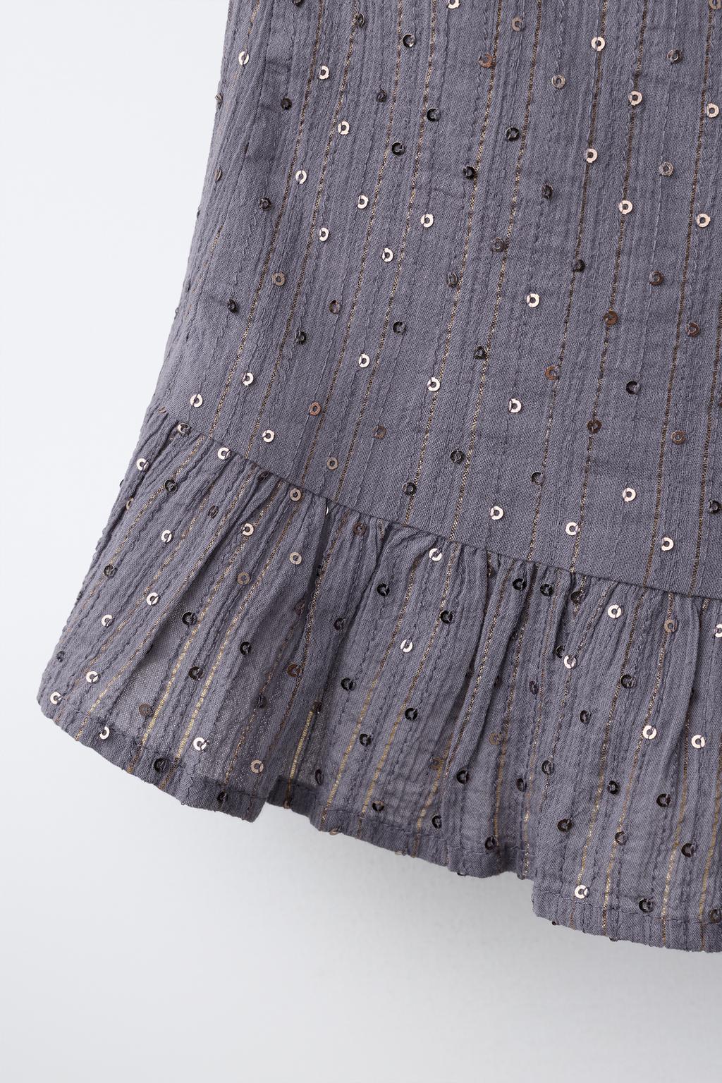 ЮБКА С ДРАПИРОВКОЙ И ПАЙЕТКАМИ