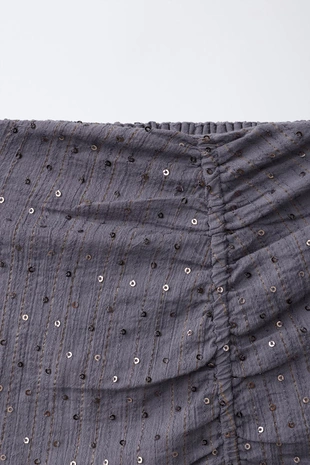 Юбка с драпировкой и пайетками- Заказать в России