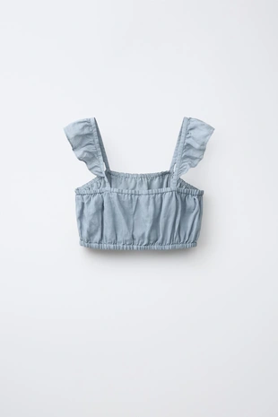 Укороченный топ из 100% рами- Заказать в России