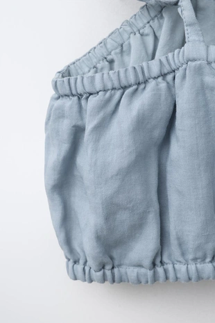 Укороченный топ из 100% рами- Заказать в России