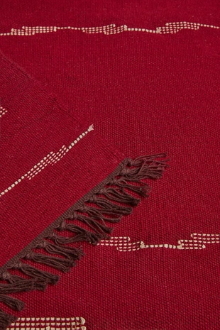 Ковер из шерсти и рами с геометрическим принтом- Заказать в России