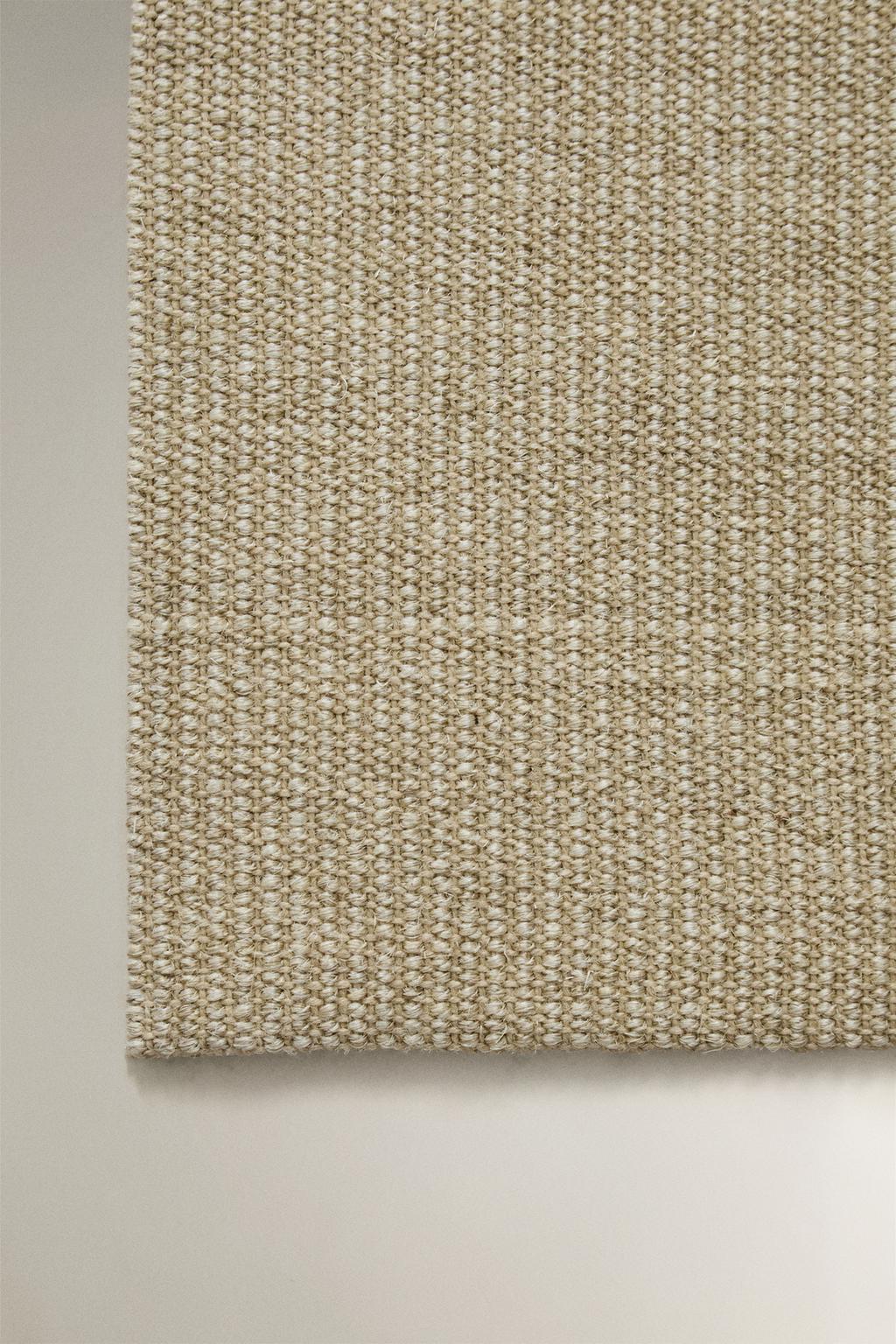 Сизальовый ковер со структурой сотканного полотна