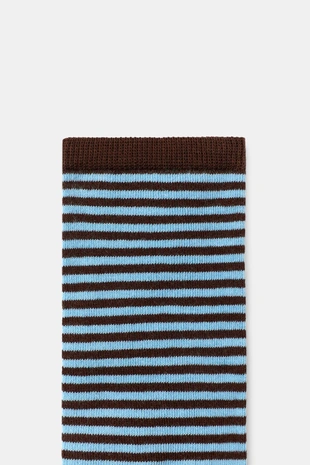 Носки жаккард в полоску