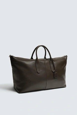 Кожаная сумка-шопер- Заказать в России