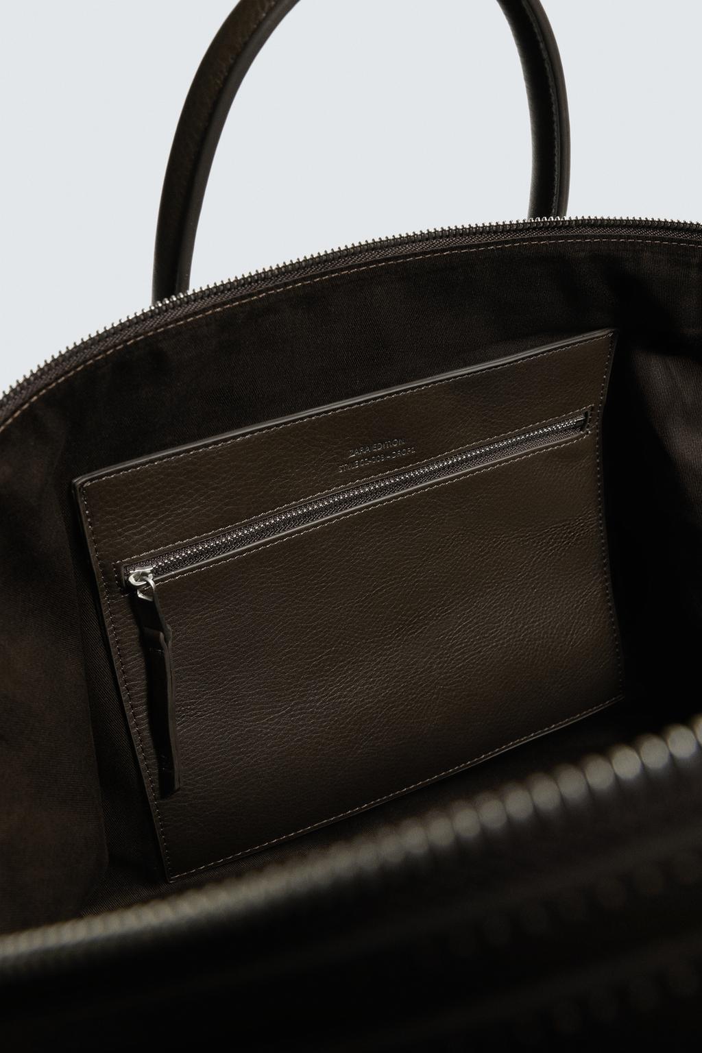 КОЖАНАЯ СУМКА-ШОПЕР