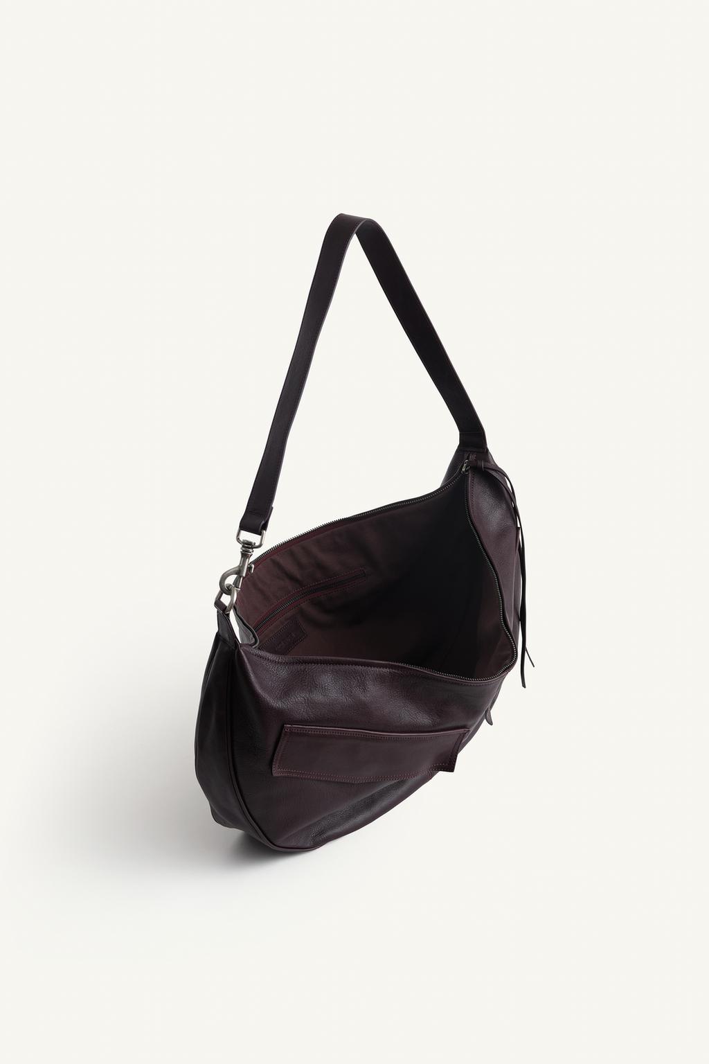 Сумка из моленой кожи