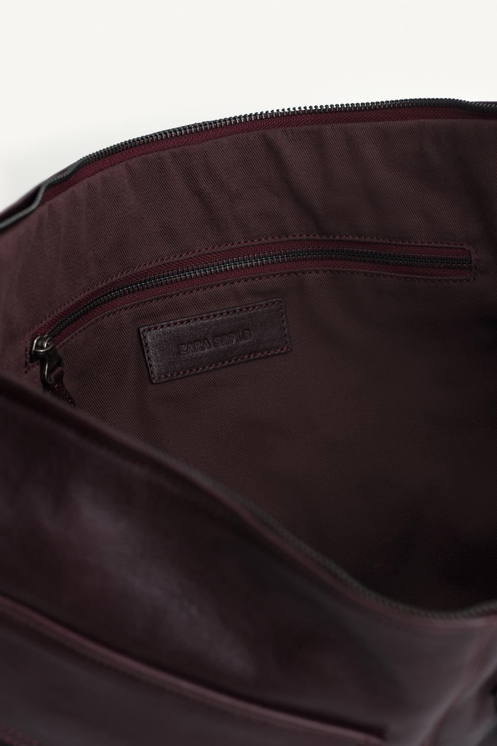 Сумка из моленой кожи