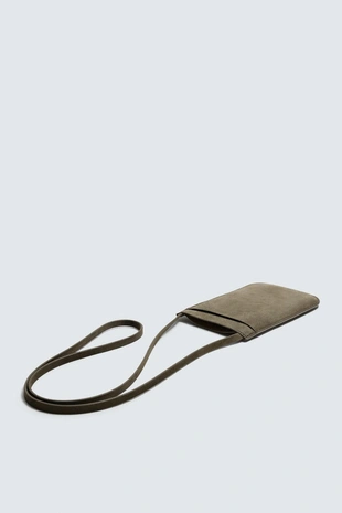 Кожаная сумка с плечевым ремнем