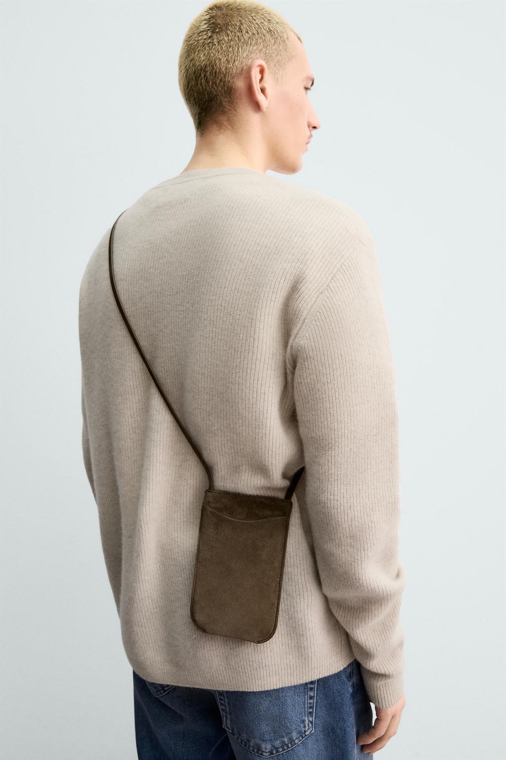 КОЖАНАЯ СУМКА С ПЛЕЧЕВЫМ РЕМНЕМ