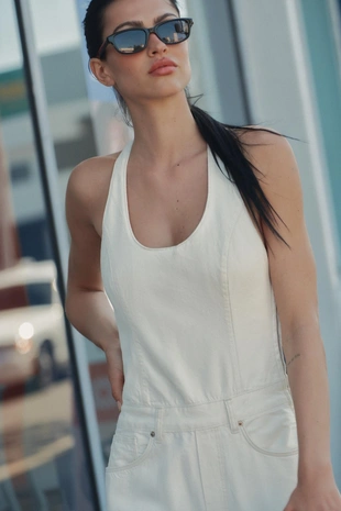 Джинсовый комбинезон Trf на бретелях- Заказать в России