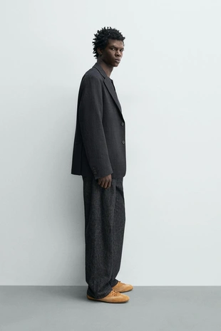 Блейзер Relaxed Fit из рельефной ткани- Заказать в России