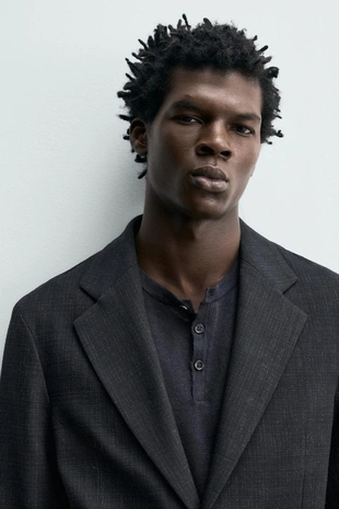 Блейзер Relaxed Fit из рельефной ткани- Заказать в России