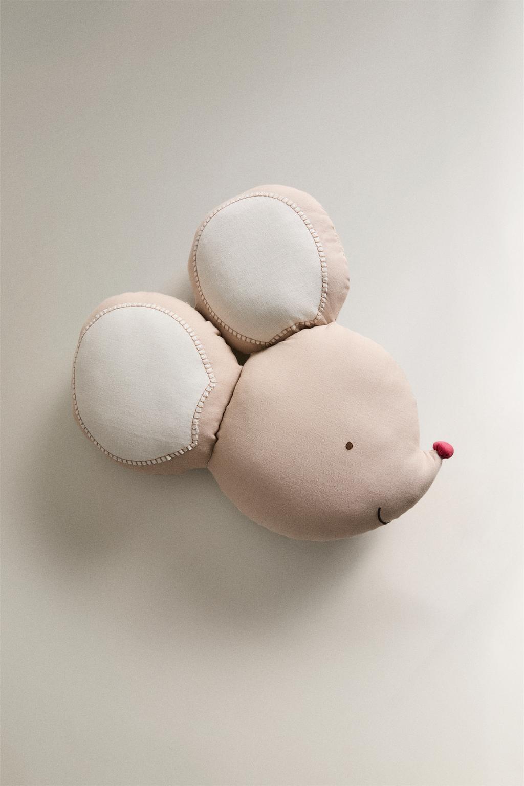 Детская подушка в форме мышки