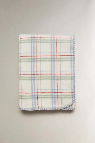 Плед для детей в клетку- Заказать в России