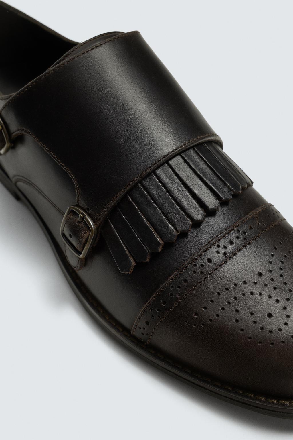 КОЖАНЫЕ МОНКИ С ДВОЙНОЙ ПРЯЖКОЙ