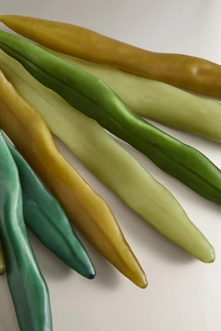 Набор декоративных свечей в форме листа (набор из 9 штук)- Заказать в России