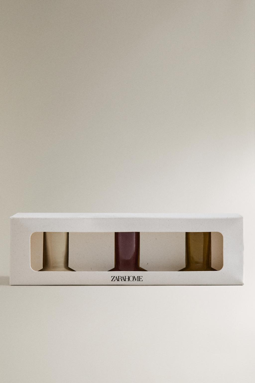 Набор свечных подставок из керамики (набор из 3 шт.)