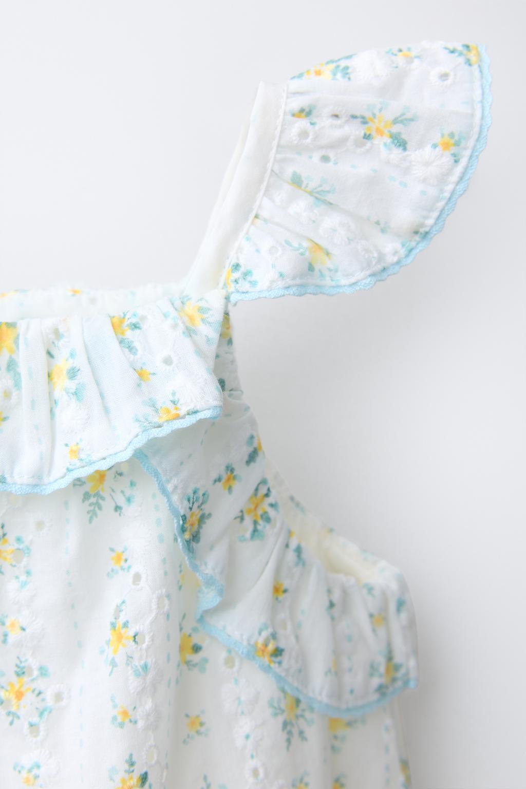 КОМБИНЕЗОН С ЦВЕТОЧНОЙ ВЫШИВКОЙ РИШЕЛЬЕ