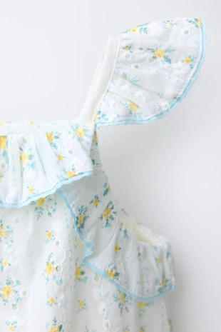 Комбинезон с цветочной вышивкой ришелье- Заказать в России