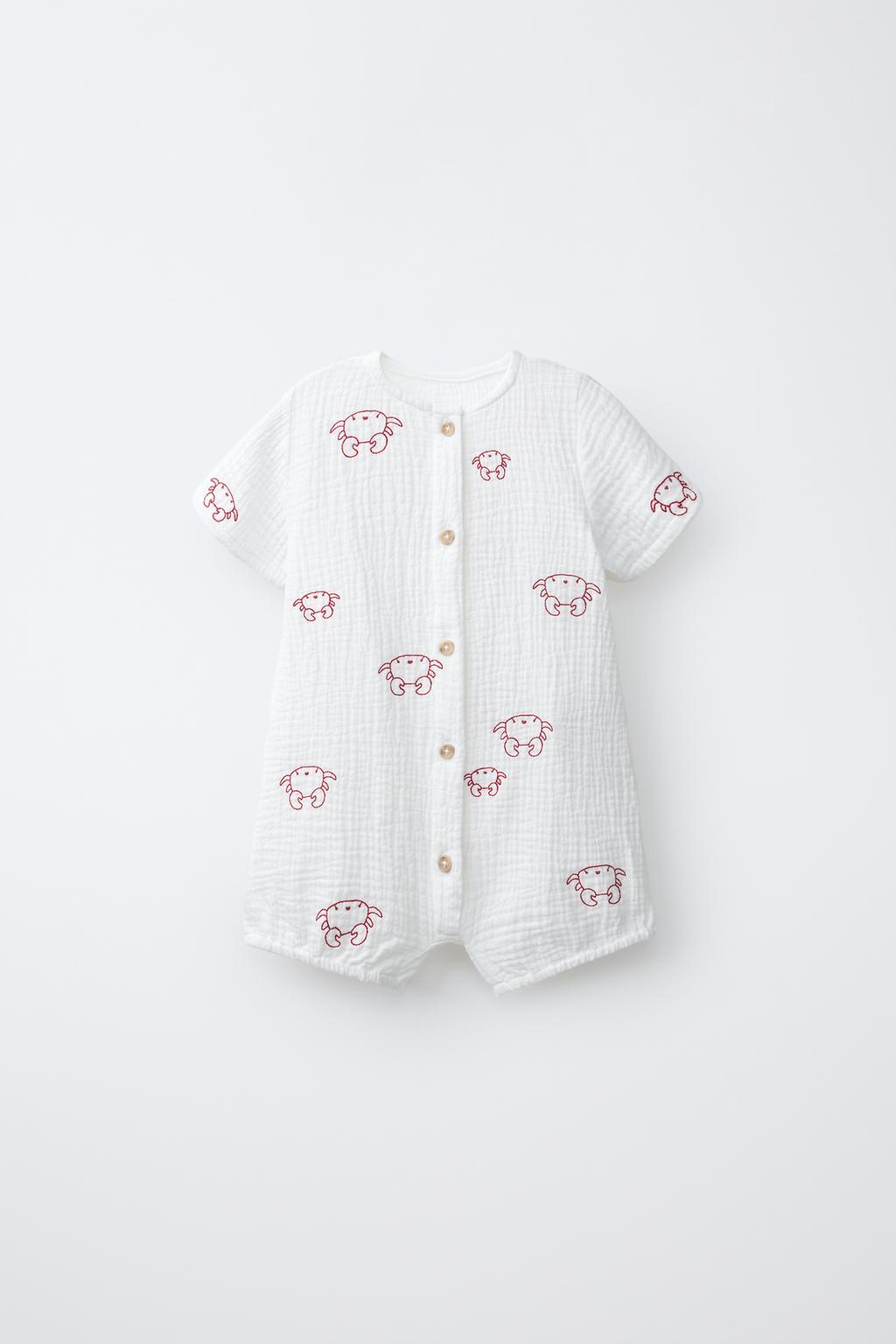 КОМБИНЕЗОН С ВЫШИВКОЙ КРАБОВ