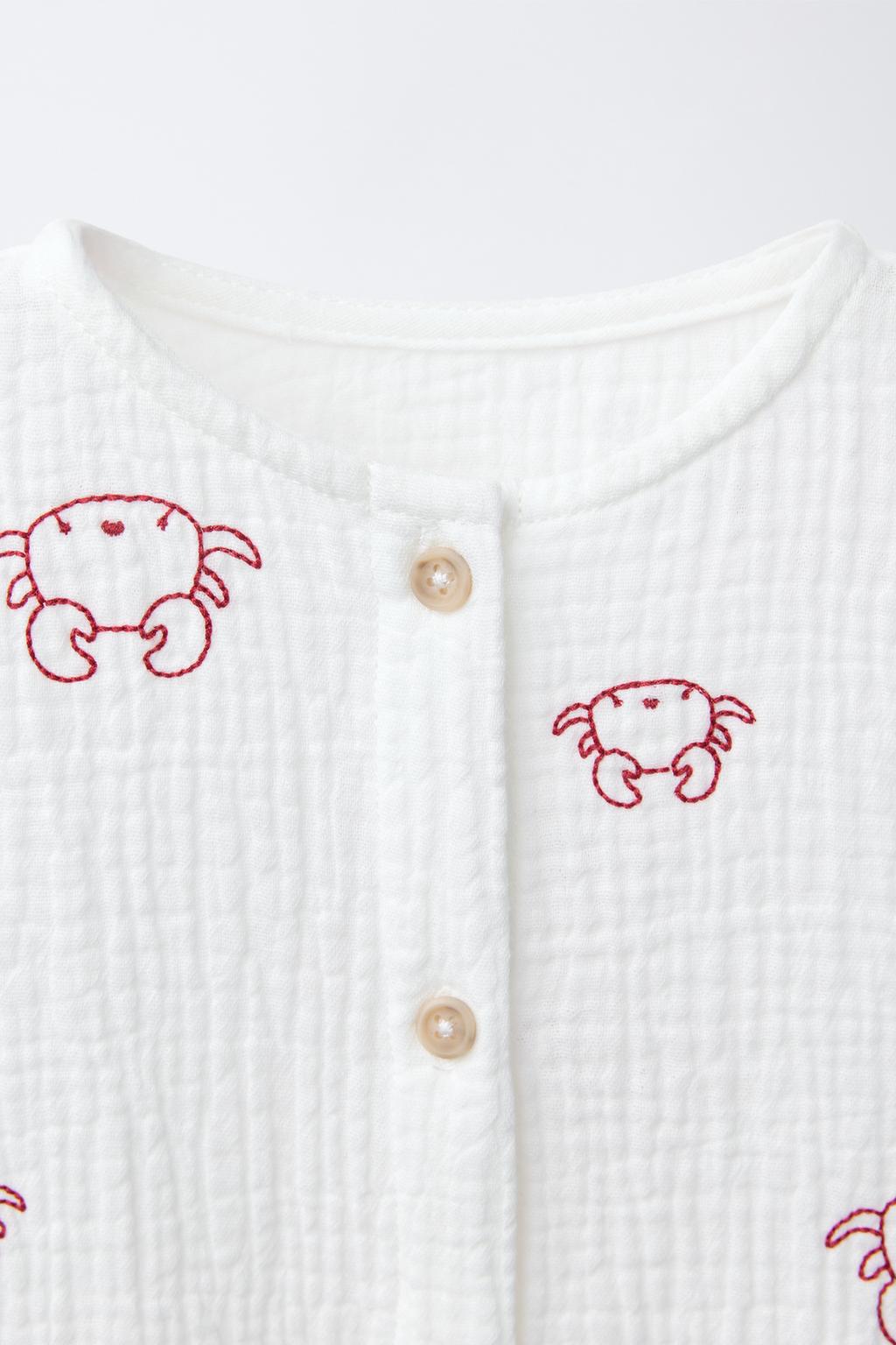 КОМБИНЕЗОН С ВЫШИВКОЙ КРАБОВ